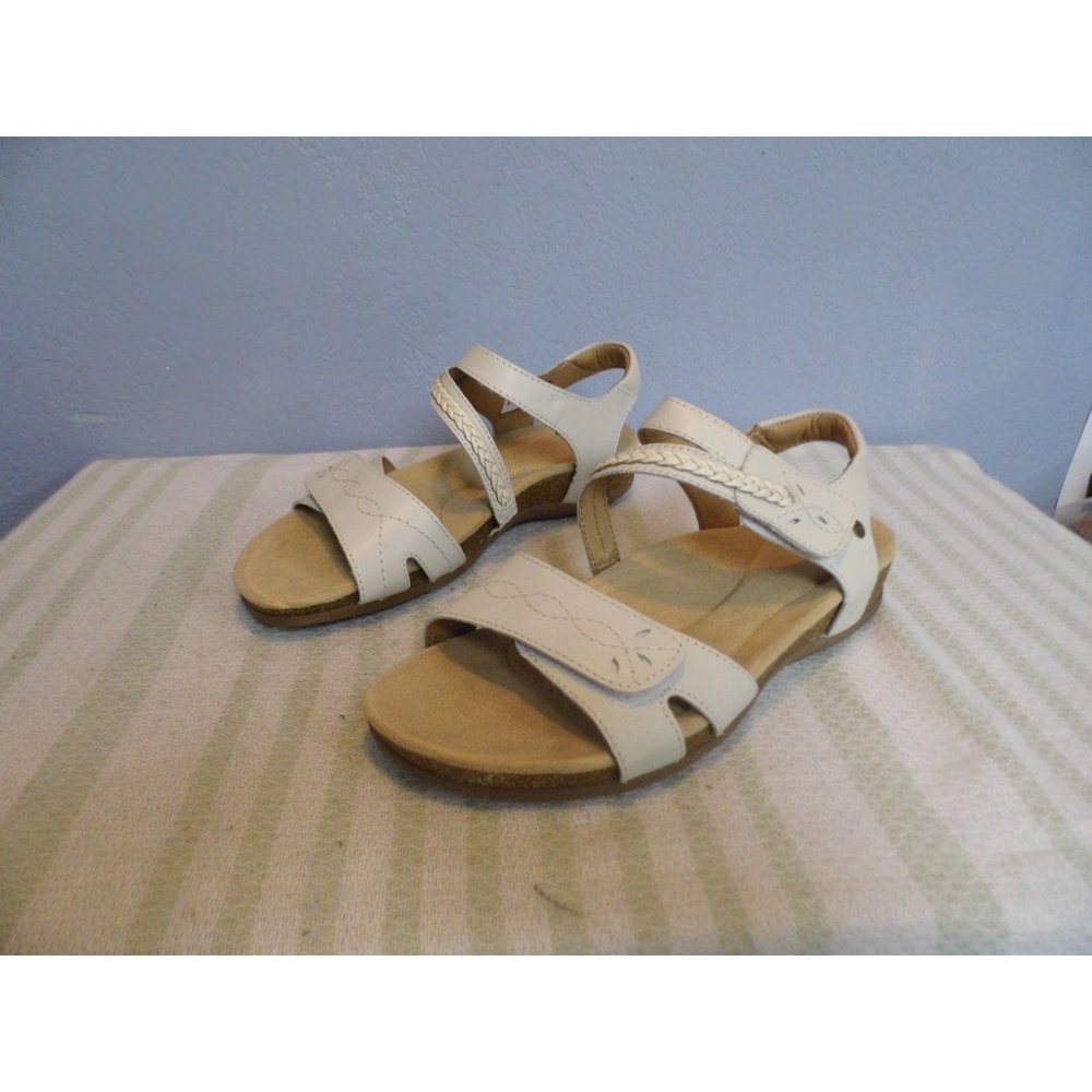 Earth Origins Leather Adjustable Slide Sandals ladies' 7M